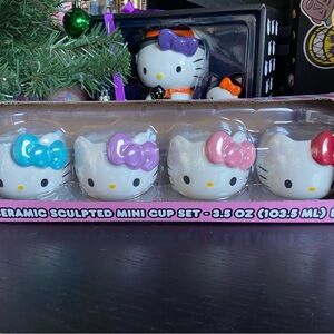 Hello kitty ceramic mini cup set of 4